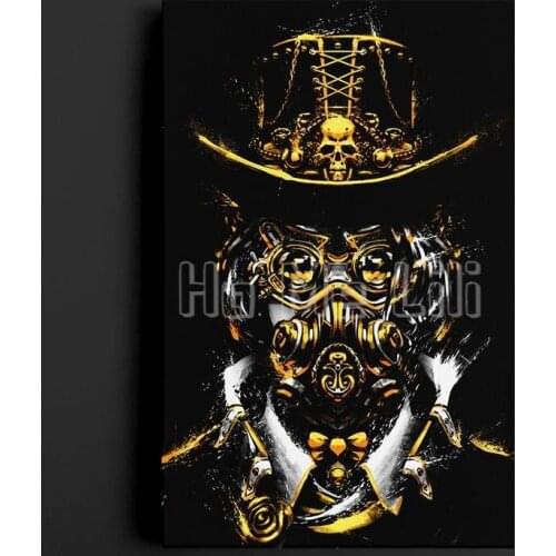 Steampunk Portrait Modern Wall Art Oil Painting Home Decor