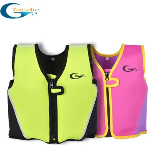 YON SUB Professional Children Life Jackets Kids Swimming Vest Inflatable Life Vest Baby Learn Swimming Pool Buoyancy Safety Vest