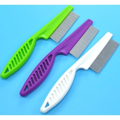 Pet Dog Protect Comb Brush Flea Remover ABS Comfortable Use For Cat Bath Grooming Safety Tool Clean Pets Product Supplier