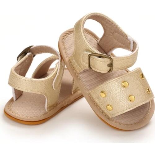 Baby Girls Sandals Soft Anti-Slip Rubber Flat Comfortable Sole Infant Summer Outdoor Shoes Toddler First Walkers 0-18 Months