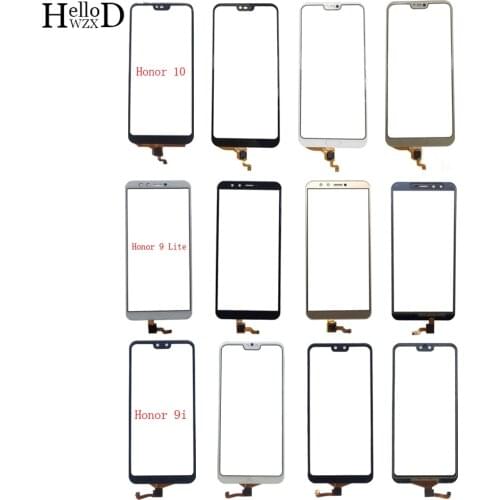 Touch Screen Panel For HuaWei Honor 9 Lite Honor 9i Honor 10 Digitizer Panel Touch Screen Front Glass TouchScreen 3M Glue Wipes