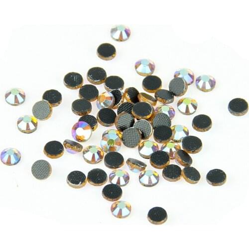 Rhinestones Topaz AB SS30 40Gross Hot Fix Rhinestones Strass Flatback Hotfix Crystal Stone For clothing,Bridal Shoes