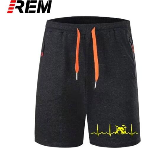 REM Custom Printed panties MenS short pants Top O-Neck Drums Drummer Heartbeat scanties breechcloth