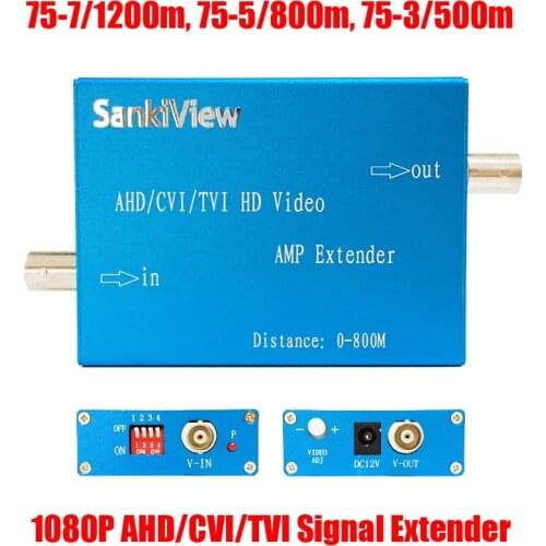 1080P 720P HD AHD CVI TVI Coax Video Signal Extender Amplifier 75-3 500m 75-5 800m 75-7 1200m HDCVI Coaxial Cable by Excelax