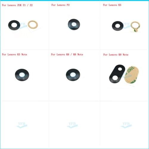 For Lenovo ZUK Z1 Z2 VIBE P2 K5 K6 K8 Note Back Rear Camera Glass Lens With Adhesive Replacement Parts