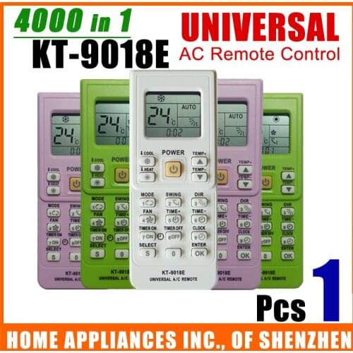 1 Pc/Lot) Universal Air Conditioner Remote Control KT-9018E White Color