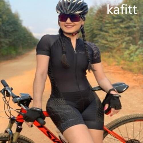 2021 kafitt cycling woman cycling bike road bike little monkey skinny bike short sleeve suit Pro 9D gel