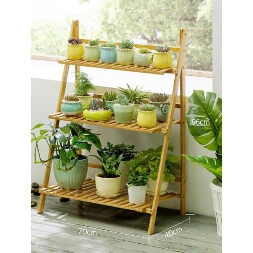 3 Layers Wood Plant Stand Succulent Shelf Rack Balcony Simple Indoor Garden Flower Pot Shelf Shoes Rack Book Shelf Home Decor