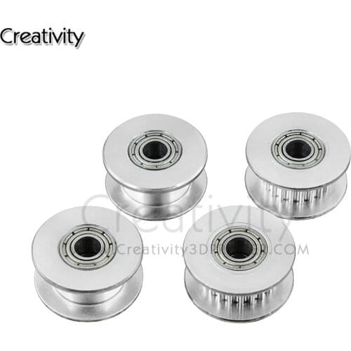 5pcs GT2 Idler Timing Pulley 16/20 Tooth Wheel Bore 3/5mm Aluminium Gear Teeth Width 6/10mm 3D Printers Parts For Reprap Part