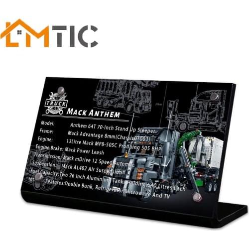 Acrylic display stand brand suitable for 42078 creative technology Mack Anthem toy building blocks