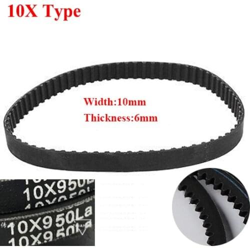 AV10X 1240La 1245La 1250La 1260La 10mm Width 6mm Thickness Rubber Wegde Raw Edge Gogged Band Timing Transmission Vee V Belt