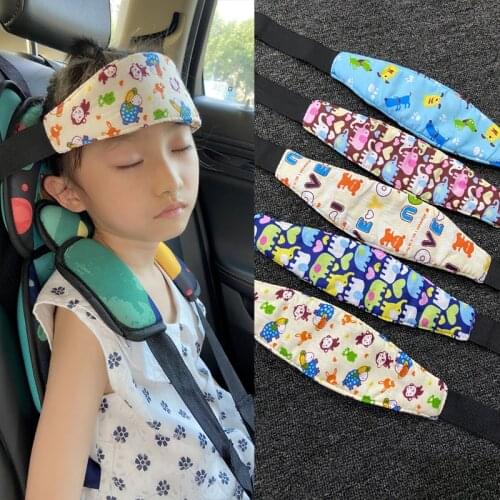 Children Belt Fastening Belt Infant Baby Car Seat Head Support Adjustable Elastic Protection Sleep Positioner Baby Saftey Pillow