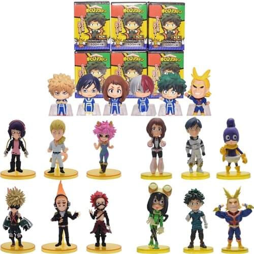 My Hero Academia Action Figure Anime Figures Set PVC Smack Izuku Midoriya Shouto Todoroki Katsuki Boku Amazing Heros Toys Dolls