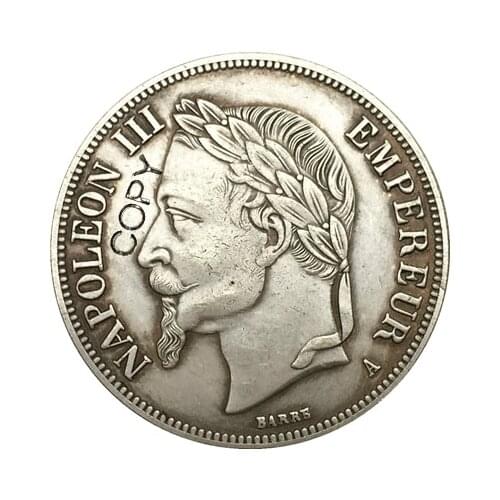 France 5 Francs - Napoleon III 1867 coins copy