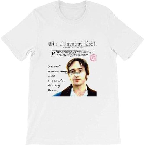 Mr Darcy Pride Prejudice Romance Love Jane Austen Story Romantic Fiction Vintage Gift Men Women Girls Unisex T-Shirt