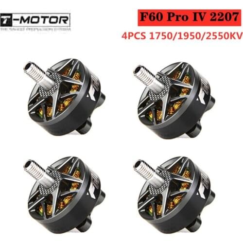 4 T-motors F60 Pro IV 2207 1750KV 1950KV 2550KV 5-6S FPV racing drone RC parts four-rotor brushless motor multi-rotor parts