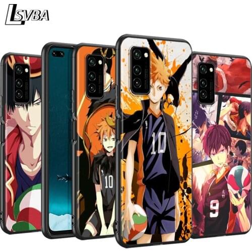 Haikyuu Hinata Anime Volleyball for Huawei P40 P30 P20 P Smart S Z 2020 Lite 5G E Pro Plus 2019 Black Silicone Phone Case