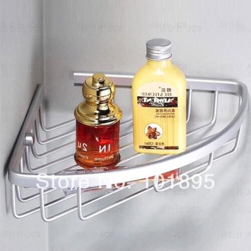 L14207 - Luxury Wall Mounted Bathroom Holder Corner Aluminum Bathroom Shelves