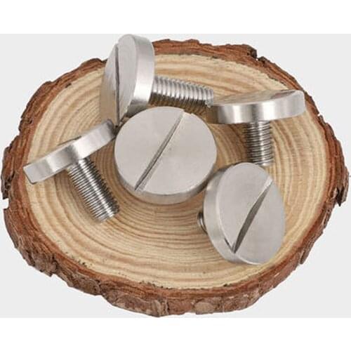 M5 Slotted Screw Big Flat Head Bolts Cylindrical head Slotting Screws 5-20mm Length 2PCS