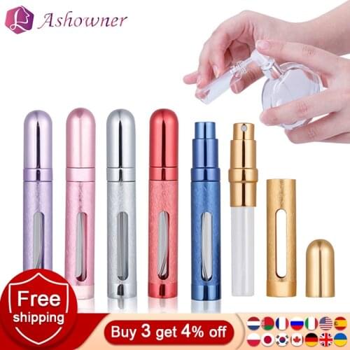 12ML Mini Perfume Bottle Atomizer Refillable Perfume Spray Bottle Portable Travel Aluminum Cosmetic Empty Spray Scent Pump Tool