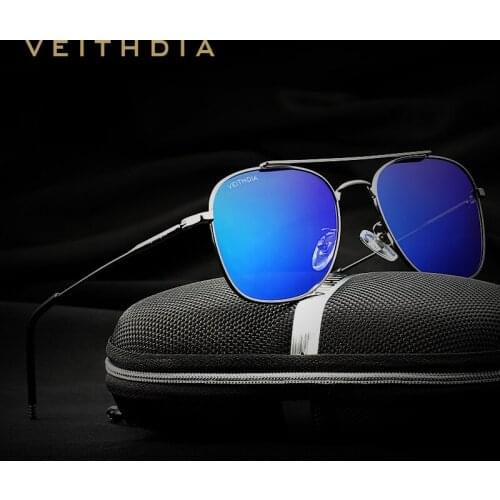 VEITHDIA Polarized Brand Designer Sunglasses Men Women Vintage Sun Glasses Eyewear gafas oculos de sol masculino 3820