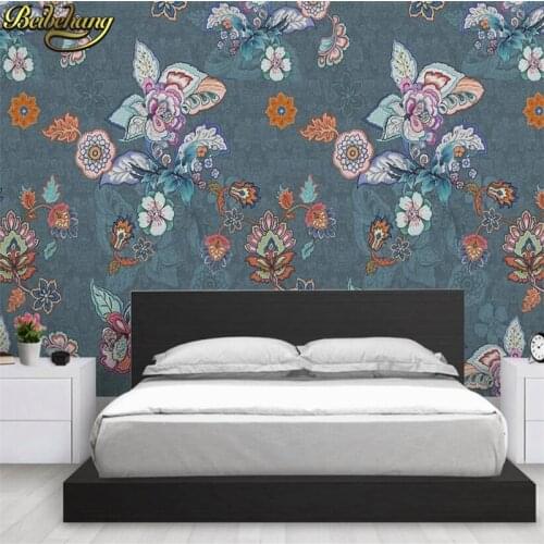 Beibehang Custom Mural Wallpaper 3D Oil Painting Flowers Birds Wall Painting TV Background Wall Decor Wall Papers home decor