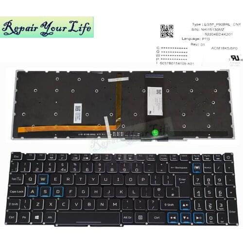 New UK EU RGB Backlit Keyboard for Acer PH315-52 PH317-53 Predator Helios 300 Notebook gaming laptop Keyboards Euro LG5P_P90BRL