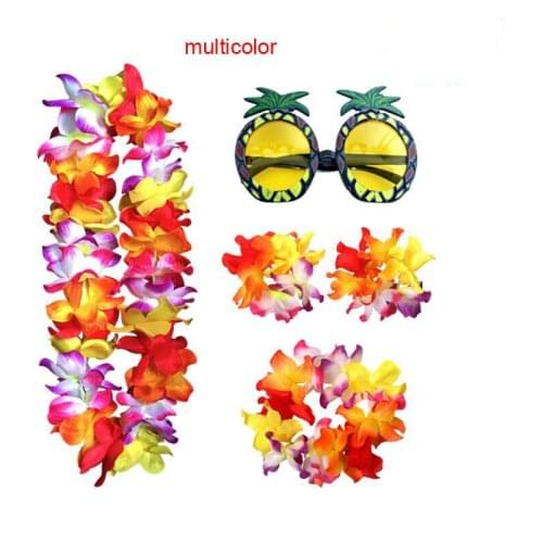 Upgrade to increase the wreath four-piece holiday party pineapple eye set dance party party decoration wreath 8color