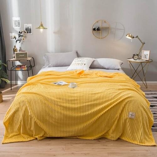 Yaapeet Blankets For Beds Solid Color Soft Warm The Bed Blanket Sofa For On Thickness Blanket Flannel Square Throw