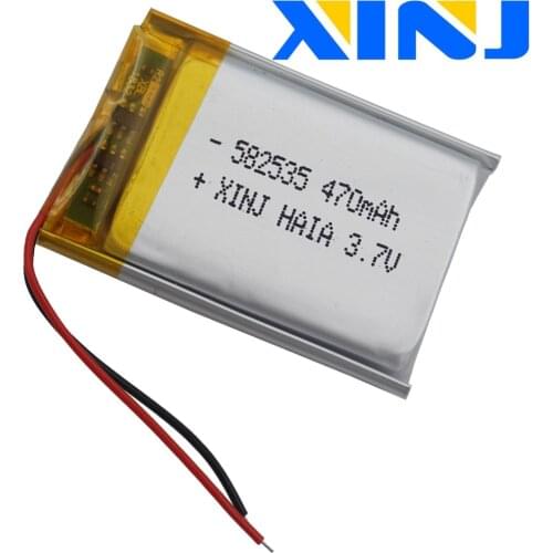XINJ 3.7V 470mAh lithium polymer battery lipo cell For smart watch MP4 E-book music player DVC Camera watches DVD Office 582535