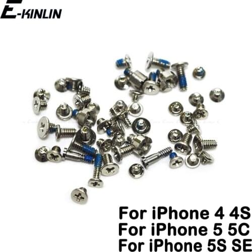Full Screws Set Replacement Parts For iPhone 4 4S 5 5S SE 5C With Five Point Star Bottom Dock Screw Bolt