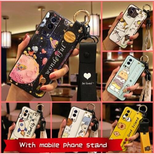 Anti-knock For Woman Phone Case For VIVO IQOO Z3 5G/Y72 5G Waterproof Shockproof Wristband