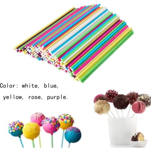50pcs/bag 1bag colorful cake sticks lollipop paper sticks 10cm / 11.5cm / 15cm biscuit chocolate candy stick