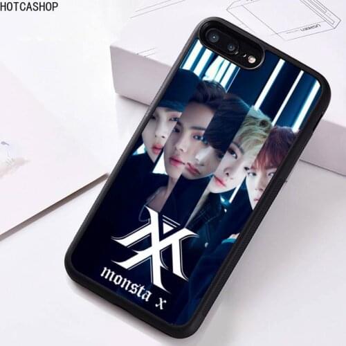 Monsta X KPOP Boy Phone Case Rubber for iPhone 12 pro max mini 11 pro XS MAX 8 7 6 6S Plus X 5S SE 2020 XR case