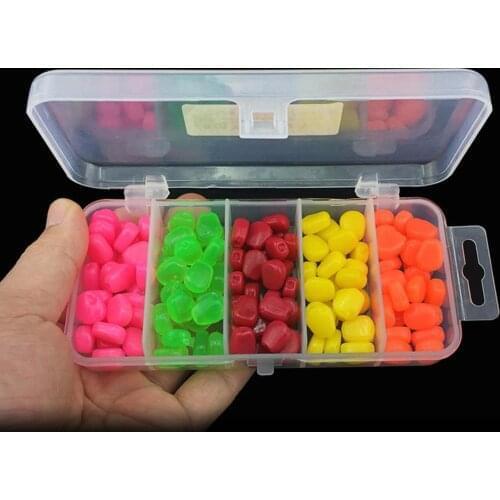 Fishing Lures 5 Colors Corn Kernels Floating Fishing Lure Granular Artificial Bait Maize Kernels Beads On For Fishing Tackle