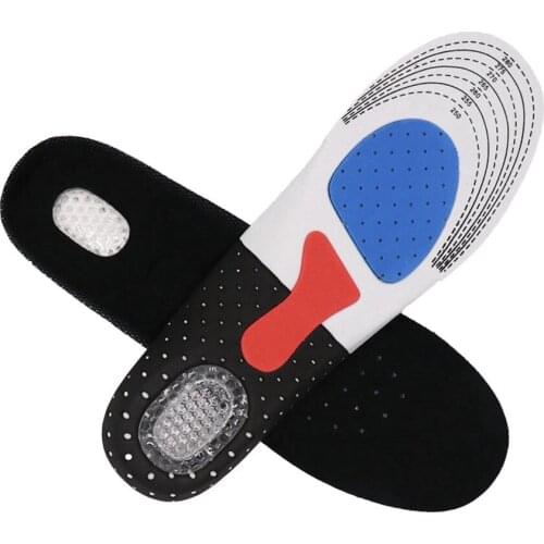 Sport Silicone Gel Insoles Arch Support Sport Running Shoe Pad for Men Women Massaging Shock Absorption Shoe Insoles