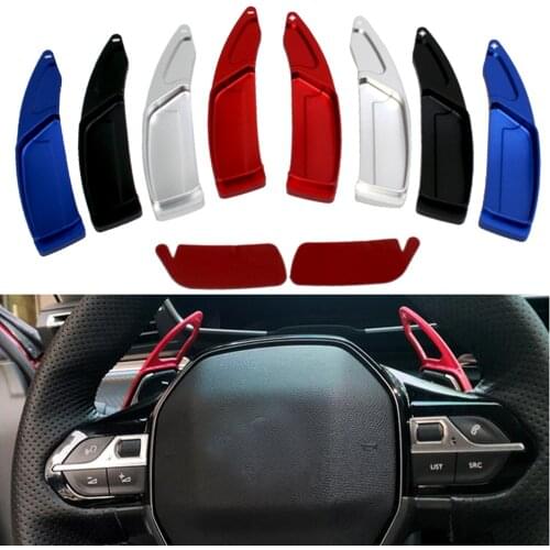 Car Interior Steering Wheel Paddle Shifters extension for Peugeot 3008 5008 /3008 GT 5008 GT 2019 2020 Car Styling Accessories