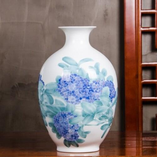 Jingdezhen Masters Vase Flower vase Chinese Living Room Wine Cabinet Ornaments porcelain ceramic vase