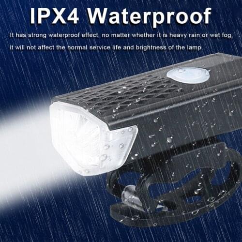 Wholesale Bike Light USB Rechargeable 300 Lumens Bicycle Light Front Cycling Headlight Bicycle LED Flashlight Waterproof Lamp