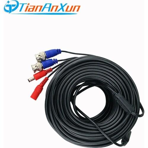 Tiananxun Video Cables Dc Power Bnc Cable For Cctv Cameras Ahd Analog Wired Surveillance Dvr System Accessories