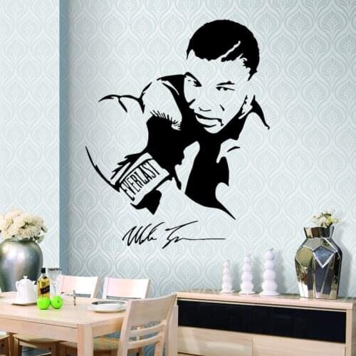 High quality Tyson wall sticker GYM boxing sport sticker for boy`s room creative mural home decal vinyl