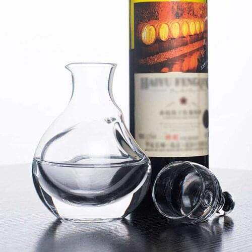 Japanese Ice Wine Decanter Hole Sake Glass Bottle Hamster Nest Wine Container Home Party Drinkware Ice Jug Bar Accessories 150ml