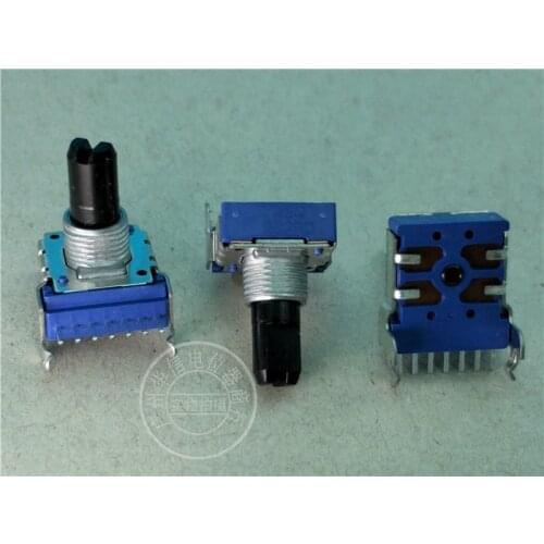 2pcs for Taiwan FD RK142-type horizontal double potentiometer 202RD / 7 feet / 2K / handle length 15MMF / RK14K1220694-SAS1