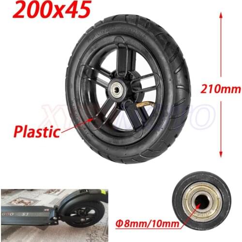 200x45 Inflated Wheel and hub and inner tire For E-twow S2 Scooter M8 M10 Pneumatic Wheel 8" Scooter Wheelchair Air Wheel