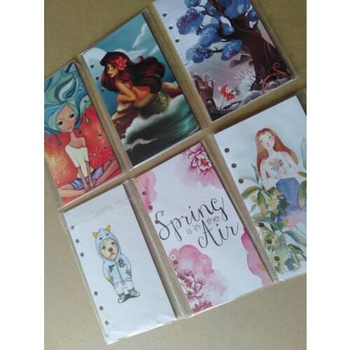 3pcs/set A6 Notebook Journal Agenda Index Divider Spiral Inner Paper Loose Leaf Stationery Office School Supplies