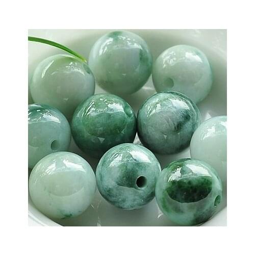 50 piece Burma natural emeralds ice flowers floating beads DIY semi floating flower jade beads bracelet necklace jewelry