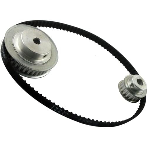 50T 10T Timing Belt Pulley XL, Reduction 1:5/5:1, Center Distance 100mm, Belt Gear Kit With 144XL Timing Belt Pulley Set