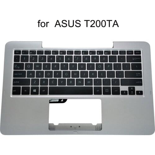English Palmrest laptop Keyboard for Asus Transformer Book T200TA T200T T200 US replacement keyboard laptop sale 90NB06I4-R31US0