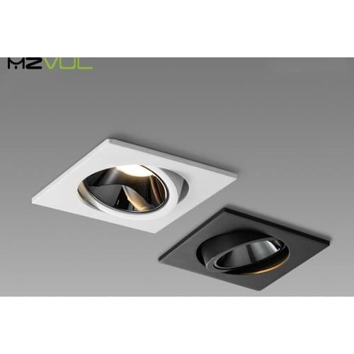 Anti-glare Downlight led lamp 7W 12W Square/Round Recessed Ceiling lamp 220V 110V LED Spot Lighting for background Spot lamp