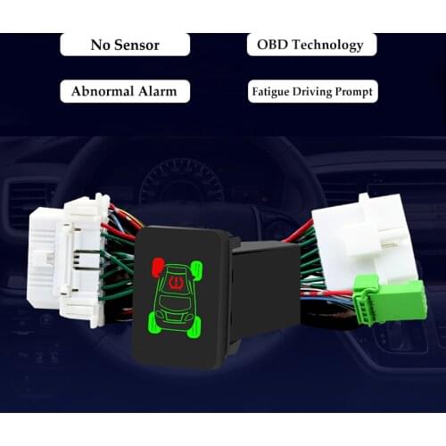 Car OBD TPMS Tire Pressure Monitor Safely Alarm System No Sensor Kit For Toyota Camry 2012-2017 Prado 2017 Siena 2015 RAV4